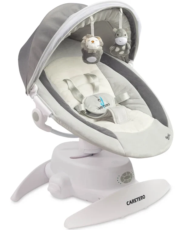 Шезлонг-качалка Caretero Opti Grey
